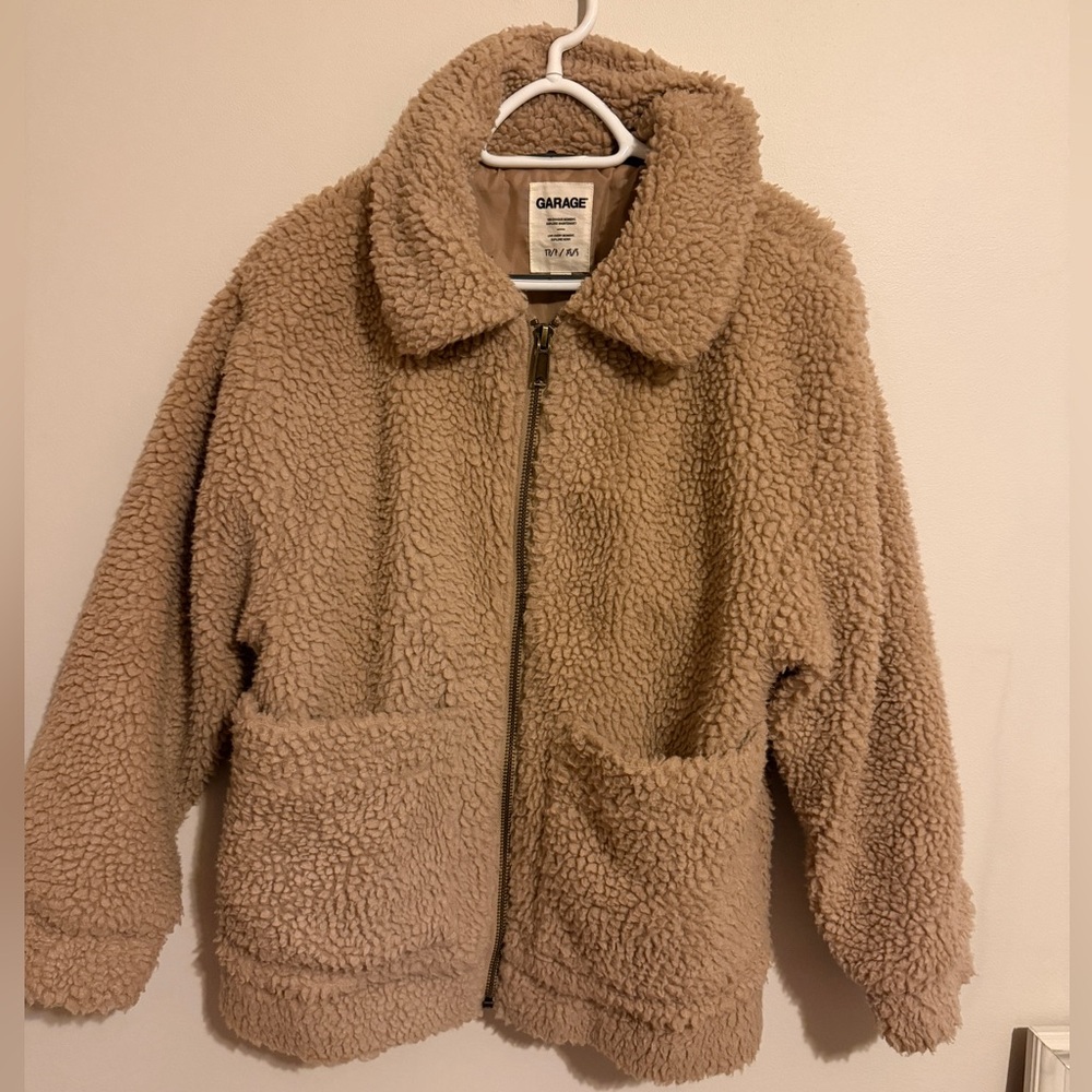 Garage Tan Sherpa Jacket